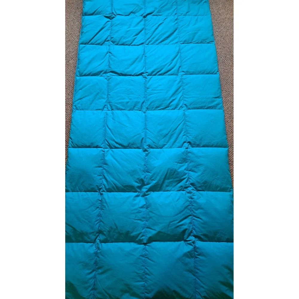 The Company Store Blue Down Comforter Full Queen Duvet Insert Bedding 94